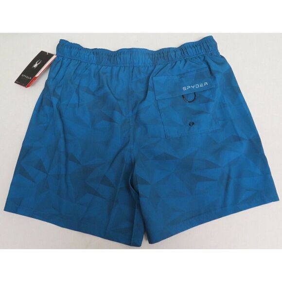 Spyder Swim S923057 SWF Men's Sz XL Blue Tristar 7" Swim Trunk Shorts - Picture 2 of 4